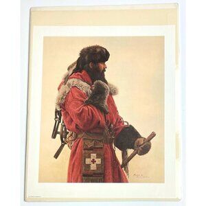 20"x24" Limited Edition SIGNED Numbered Print WINTER TRAPPING by JAMES BAMA 1981